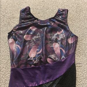 Purple and Black Kids Dress
